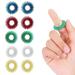 Acupressure rings finger massage ring acupressure ring massage rings for fingers and wrists for young people adults quiet stress reduction and massage device (10 pieces 5 colors)