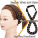 Silk-Co Women s Dark Brown 3-Strand Braided Hair Band - Vintage Elastic Headband for Weddings & Hair Braids - 1.5cm Wide Hair Extensions - Buy Online on GoSupps.com