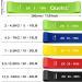 Quelcc Resistance Tapes Set - 5 Strength Levels for Muscle Building Yoga & Pilates - Includes Instructional Guide & Carry Bags - Buy Online on GoSupps.com