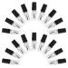 SEWACC Lot de 20 F cons Ongles en Verre 5 Ml Transparents avec Pinceau Int gr Rechargeables Adapt s pour Vernis Ongles et Nail Art pour Voyage et Usage Professionnel