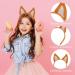 Sibba Shepherd Dog Headband Cute Hat Ears Hairband Animal Caps Headwear Soft Headpieces Costumes Hair Accessories Women Hair Band for Makeup Spa Gifts Cosplay Washing Party(Yellowish brown) - Buy Online on GoSupps.com