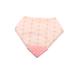 V&D HOME - Baby and Toddler Dribble Bib with Teether | 0-18 month Teething Bibs for Baby and Toddler | 100% BPA & Pthalate Free | Bandana bib with teether Pink Hearts