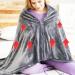 Kuuleeyn USB Heated Electric Shoulder Blanket & Warm Scarf - Lightweight Coral Fleece for Winter - Light Gray - Buy Online on GoSupps.com