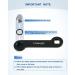 uueeGo Non-Corrosive Aluminum Boat Drain Plug Wrench - Patented - Fits 1/2 inch NPT Plug - Easy to Use - Includes 2 Spare Plugs - Black - Buy Online on GoSupps.com
