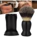 Sluffs Beard Brush & Holder Set | Professional Acrylic Stand for Men | Beard Care & Razor Tool in Black - Buy Online on GoSupps.com