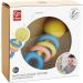 Hape Rattling Rings Teether | Movable Teething & Rattle Toy for Babies | Soft Colors | 5.5 x 1.8 x 2.1 inch - Buy Online on GoSupps.com