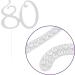 80 Cake Topper for 80th Birthday - Rhinestone Number Party Supplies & Decoration Ideas (Silver) - Buy Online on GoSupps.com
