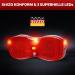Montop LED Bicycle Rear Light | StVZO Approved | Reflector & Battery Operated Luggage Rack Light for Safety - Buy Online on GoSupps.com