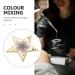 Baluue Star Shaped Nail Art Palette - Resin Mixing Plate with Golden Edge | Professional Manicure Tool for Nail Polish & Color Mixing - Buy Online on GoSupps.com
