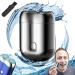 2024 New Upgrade Pocket Shaver USB Mini Shavers for Men 2024 New Upgrade Portable Pocket Shaver Mini Shavers for Men New Mini Electric Shaver Rechargeable Waterproof Compact Electric Shaver (Silver)