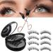 4Pairs Magnetic Eyelashes with Applicator Reusable Magnetic Eyelashes Magnetic Eyelashes Natural Look No Glue Needed Magnetic Lashes 3D Magnetic Eyelash Partner Set Magnetic Eyelashes without Eyeliner