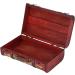 Vintage Composite Wood Portable Suitcase with Map Pattern - Stylish Storage Chest for International Shipping - Buy Online on GoSupps.com