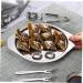 HOMSFOU 1 Set Dinnerware Flatware Escargot Serving Plate Home Restaurant Baking Plate Snail Escargot Plate Snail Baking Plate Baking Clamp Snail Baking Pan French Food Stainless Steel - Buy Online on GoSupps.com