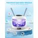 Voraiya Nettoyeur Ultrasons Dentaire IPX7 Etanche Ultrasonic Cleaner Base & Dental Pod Amovible Nettoyant Ultrason avec 2 UV Lampes pour Proth ses Dentaires Goutti re Dentaire Retainer Bijoux Divis Blanc - Buy Online on GoSupps.com