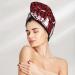 Buy Hair Towel Wrap - Quick Drying Turban with Button | Christmas Tree Buffalo Plaid - Buy Online on GoSupps.com