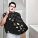 Piano Paws Print Beard Bib Apron - Non-Stick Men's Hair Catcher for Shaving | Perfect Gifts for Men One Size Black - Buy Online on GoSupps.com