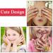 72-Piece Self-Adhesive Artificial Nails Set for Kids | Cute Fingernails for Girls | Perfect for Little Hands | Love & Cake Themes - Buy Online on GoSupps.com