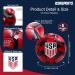 Buy Icon Sports Official Licensed US Soccer Federation Size 5 Red Prism Ball - International Shipping Available - Buy Online on GoSupps.com