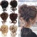 Scrunchie hair Bun Updo Hairpiece Messy Bun Hairpiece Voluminous Curly wavy Messy Hair Bun ponytail Extensions for Women Girls (#24) - Buy Online on GoSupps.com