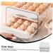 Uonlytech Egg Storage Box Eggs Drawer Thickened Egg Tray Wear-resistant Egg Tray Accessories Multifunction White 21.5x22.5x14cm - Buy Online on GoSupps.com
