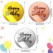 36 Pieces Acrylic Cake Disc Mirror Cupcake Toppers Happy Birthday Cake Toppers Mini Round Engraved Topper Silver Rose Gold DIY Acrylic Cake Charm Gold Charms Decorations for Cupcake Decoration - Buy Online on GoSupps.com
