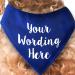 Spoilt Rotten Pets Blue Any Wording Of Your Choice Custom Dog Bandana Scarf For Dogs & Cats (S3 Medium Dogs Labs Staffies & Springers) - Buy Online on GoSupps.com