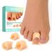 Welnove Hammertoe Corrector - 6 Pack Toe Splints - Soft Gel Toe Straighteners - Realign Bent Curled Crooked Claw Hammer Toes - Toe Corrector for Men and Women 3 Different Sizes (Beige)