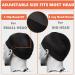 Men's Curly Hair Silk Bonnet Set - 360 Wave Durag & Bonnets - Set of 3 | Pack of Silk Sleep Caps - Buy Online on GoSupps.com