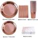 89 Pieces Rose Gold Party Supplies Party Tableware Foil Paper Plates Napkins Cups Straws for Weddings Anniversary Birthday for 16 Guests - Buy Online on GoSupps.com