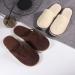 Tianmao 5 Pairs of Hotel Slippers - Thick Coral Fleece Closed Toe Spa & Travel Slippers for Guests | Universal Size 28.5x11cm | Brown & Beige Options - Buy Online on GoSupps.com