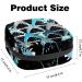 Menstruation Pad Bag with Zipper | Women's Napkin & Tampon Tote | Abstract Shark-Tongue Pattern - Buy Online on GoSupps.com