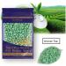 Depreciation Wax Beans for Hair Removal - Hard Wax Pearls with 20 Wooden Spatulas - 200g Green Tea - Smooth Skin at Home - Buy Online on GoSupps.com