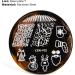 Sanwood Nail Stamping Plate - Clear Engraved Xmas Patterns | Stainless Steel Nail Art Template Tool Kit for Manicure - Style 5 - Buy Online on GoSupps.com