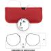 Armless Reading Glasses for Men & Women | Blue Light Blocking Unbreakable Pocket-Size Anti-Glare Hermitage Round Red +2.5 - Buy Online on GoSupps.com