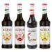 Set tea syrups - Raspberry tea, Peach tea, Chai tea, Lemon tea - 4x70cL