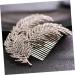 FRCOLOR Silver Headpiece Side Combs Made of Crystal Hair Accessories for Bride Hair Side Combs Comb Headpiece Tree Leaves Accessories - Buy Online on GoSupps.com