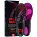 (New) Running Gel Insoles for Men and Women - Shock Absorbing Insoles - Runner s Knee - Reduce Muscle Soreness - Vibration Reduction - Prevent Plantar Fasciitis - Inserts for Sports Shoes (Purple  M) Purple M(Men 8.5-9.5...