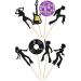 Rsstarxi 24 Pack 70's Disco Dancing Cupcake Toppers Glitter 80's Disco Dancer Cupcake Picks 70's 80's Disco Cake Decorations for Music Ball Disco Theme Wedding Birthday Party Decorations Design 1 - Buy Online on GoSupps.com