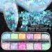 Buy Gzsyy Nail Art Glitter Sequin Flakes - Iridescent Chunky Nail Glitter for 3D Holographic Designs | International Shipping Available - Buy Online on GoSupps.com