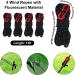 SPOFINE 6pcs Heavy Duty Tent Stakes with Hammer, Reflective Ropes, & Storage Bag - Camping Accessories Kit for Hiking, Backpacking - Orange+Black - Buy Online on GoSupps.com
