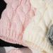 XYIYI Newborn Baby Winter Beanie Hat Mitten Set - Pink, 3-6 Months | Warm Knitted Hat Glove Set for Boys Girls - Buy Online on GoSupps.com