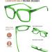 Eyekepper Oversized Rectangular Reading Glasses for Women - High Quality +3.00 in Green - International Shipping - Buy Online on GoSupps.com