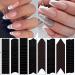 French Manicure Nail Art Stickers Decals - 3D Self-Adhesive V Shape Design Stencils for Designer Nail Decoration - DIY Nail Tool Guides (6 Sheets) - Buy Online on GoSupps.com