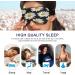WELLDAY Black Daisy Sleep Mask - Adjustable Eye Shade Cover for Men and Women - Buy Online on GoSupps.com