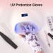 MelodySusie Anti UV Gloves for Gel Nail Lamp - Professional Manicure Protection - Purple Butterfly Design - Fingerless UV Shield Gloves for Nail Art - Home and Outdoor Use - Buy Online on GoSupps.com