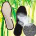 Bamboo Charcoal Shoe Insoles - Sweat-Absorbent Linen Inserts for Men's Sports Shoes (2 Pairs, 26.5x5cm) - Buy Online on GoSupps.com