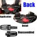 Baby Car Seat Safety Belt Buckle Lock - Children's Harness Clip for Car Seat Chest Strap - Black - Buy Online on GoSupps.com