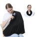 NeoTech care Baby Nursing Cover Breastfeeding Scarf - Soft Fabric - Black