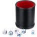 Vuwuma Felt Lined Professional Dice Cup Set - Includes 6 Quiet Dice for Yahtzee Game - Buy Online on GoSupps.com