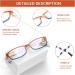 COJWIS 6 Pack Blue Light Filter Reading Glasses for Women - Spring Hinge UV Protection Multicolored 1.5x Magnification - Glare-Free Vision Aid - Buy Online on GoSupps.com